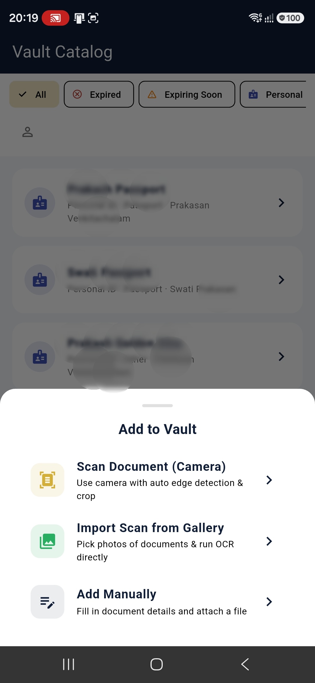 Add My LifeVault Form